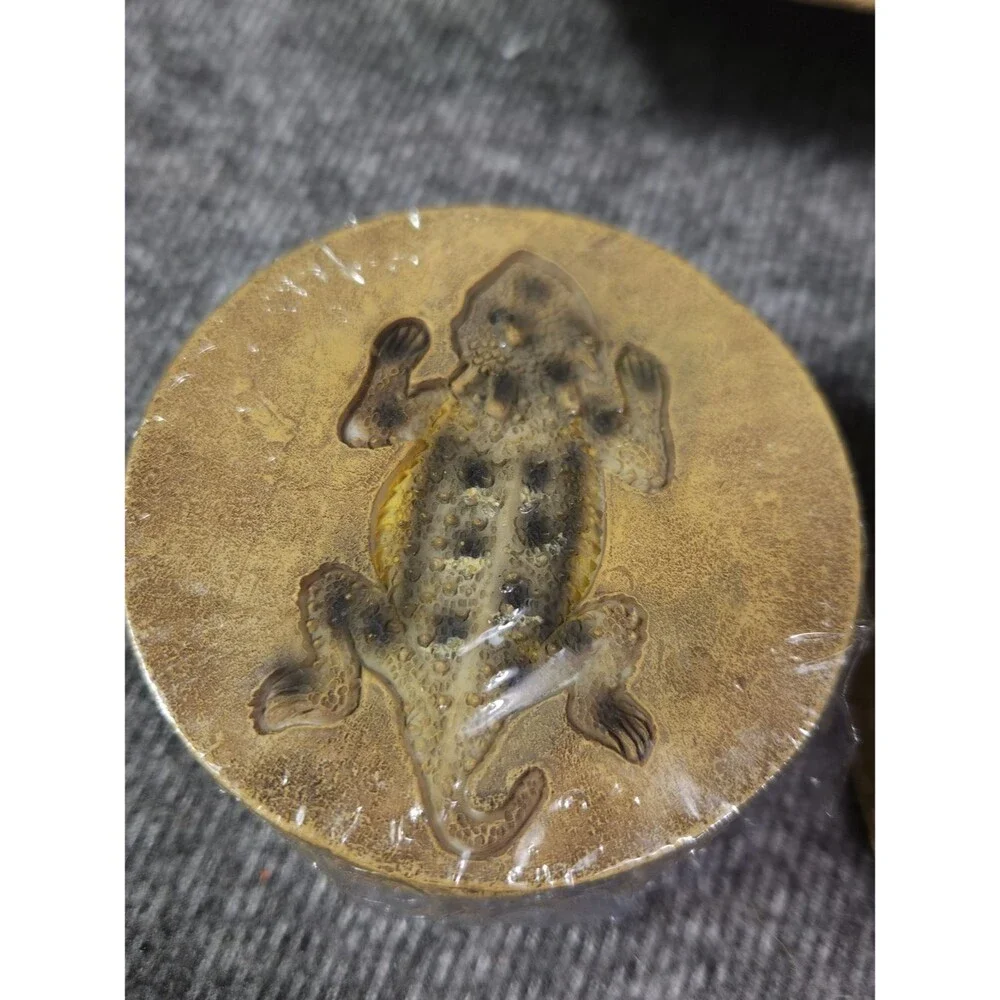 Brown Reptile Resin Dish and Coaster Set - Pets Reptile